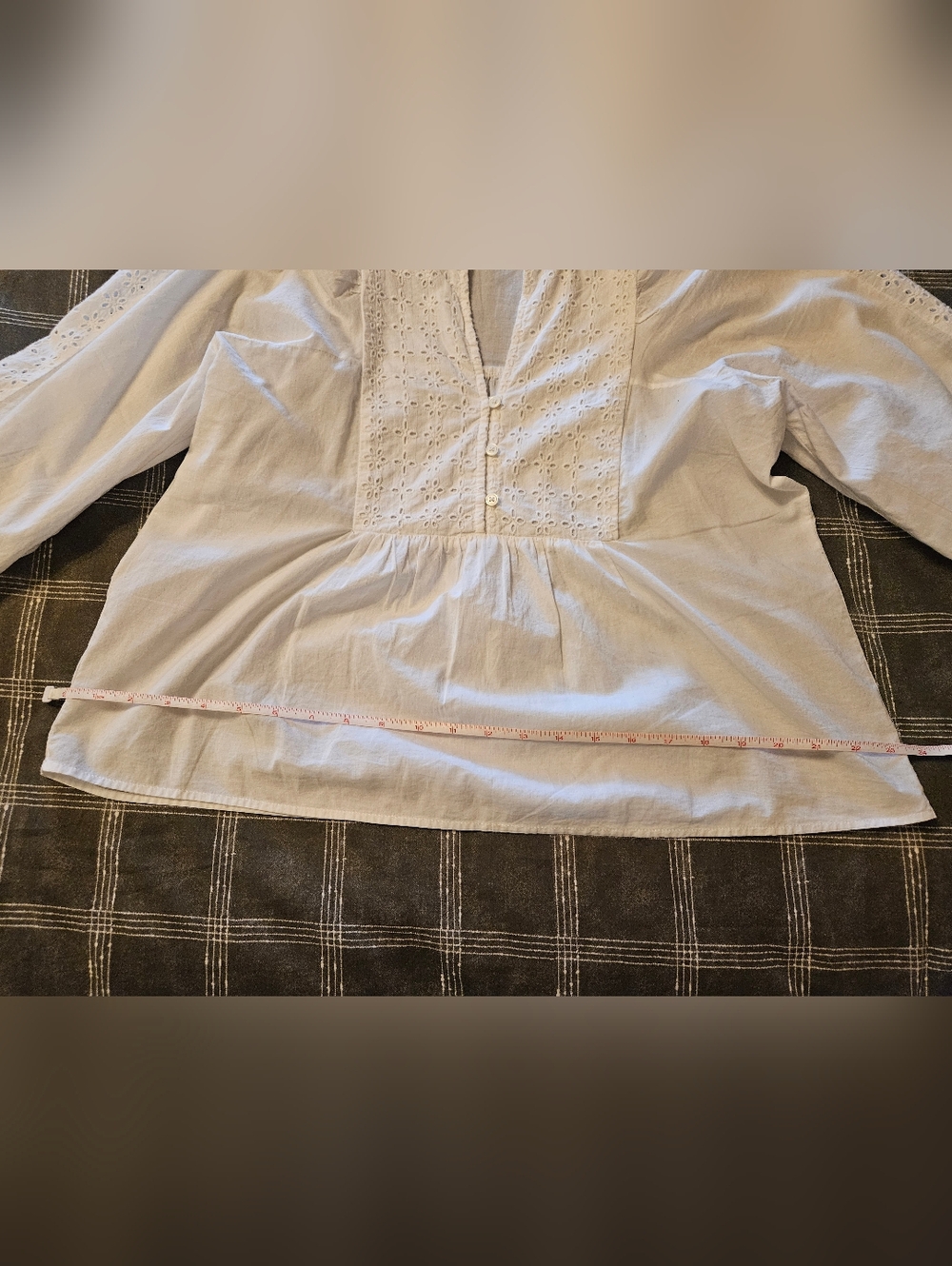 🌟LOFT White Lace Detail Blouse🌟 - Picture 4 of 6